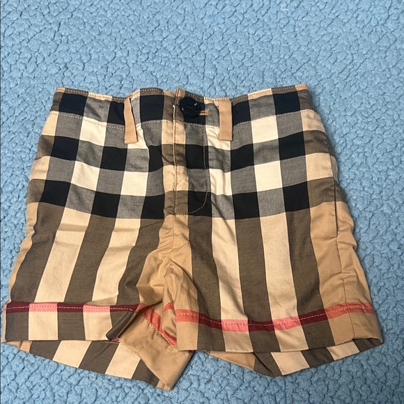 Burberry Other - Plaid Burberry Shorts with Red Accent